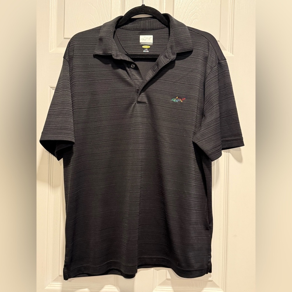 Greg Norman Collection Black PlayDry Polo